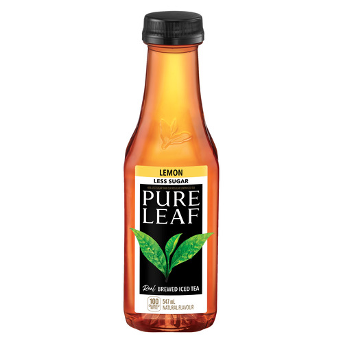 Buy Lipton Pure Leaf Iced Tea Less Sugar Lemon 547 ml (bottle
