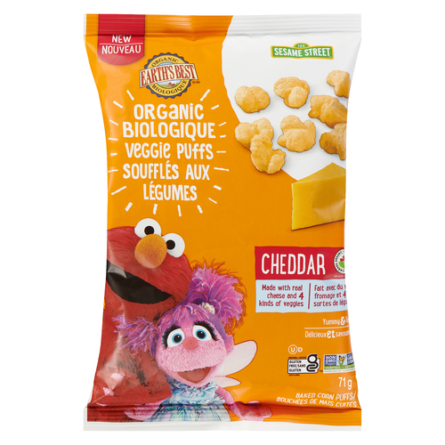 Earth's Best Organic Garden Veggie Puffs Cheddar