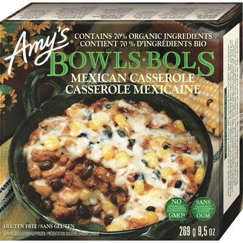 Amy's Gluten-Free Frozen Bowls Mexican Casserole