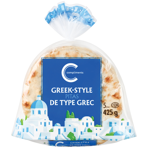 Compliments Pita Bread Greek Style
