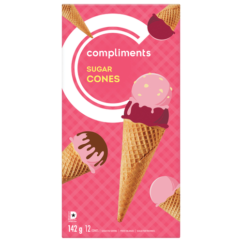 Compliments Ice Cream Cones Waffle