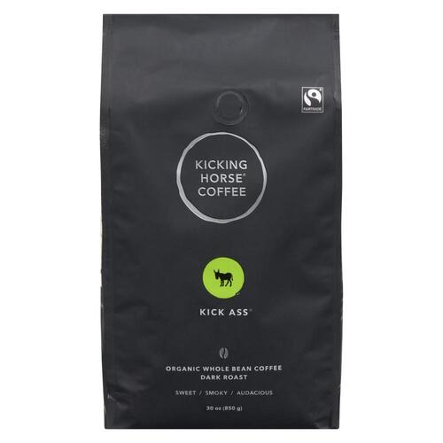 Kicking Horse Organic Whole Bean Coffee Kick Ass Dark Roast