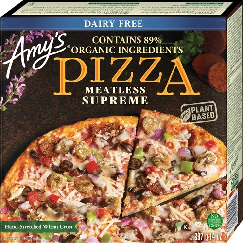 Amy's Vegan Frozen Pizza Meatless Supreme