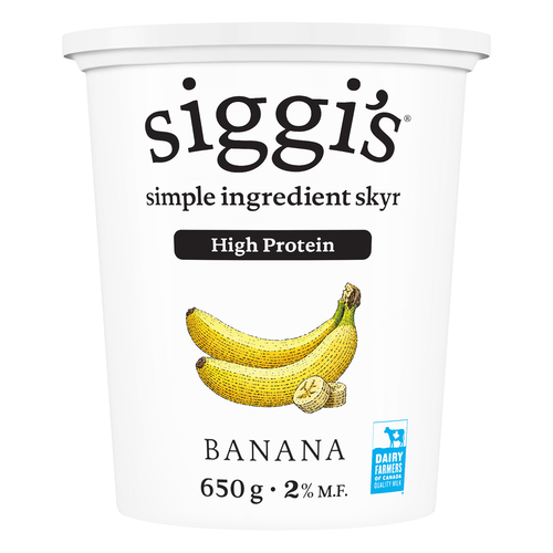 Siggi's Skyr Yogurt 2% Banana 650 g
