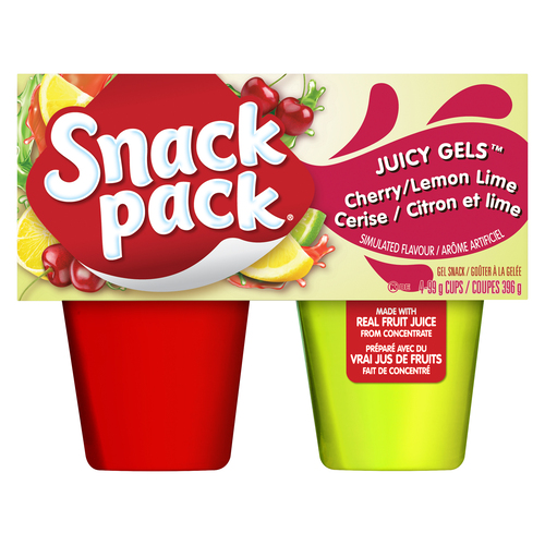 Buy Snack Pack Juicy Gels Cherry Lemon Lime 4 x 99 g | Safeway Canada