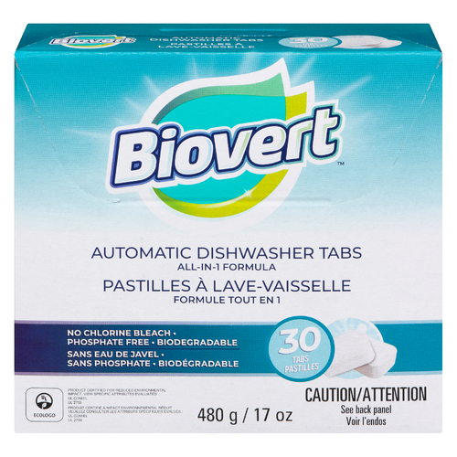 Bio-Vert Automatic Dishwasher Tabs All-In-1 Formula