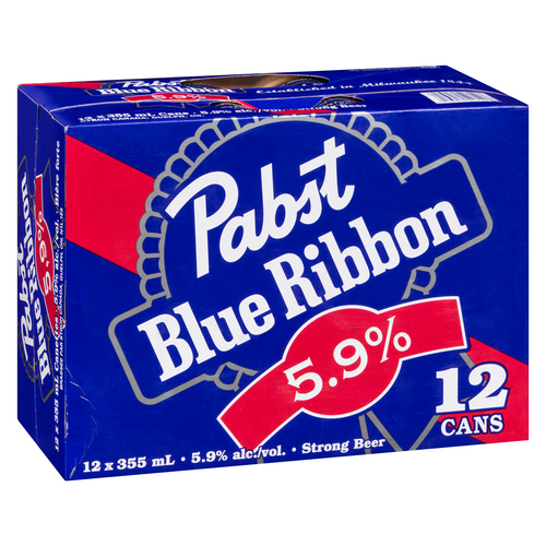 Buy Pabst Blue Ribbon Beer 5.9% Alcohol 12 x 355 ml (cans) | IGA