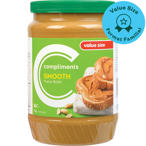 Compliments Light Smooth Peanut Butter
