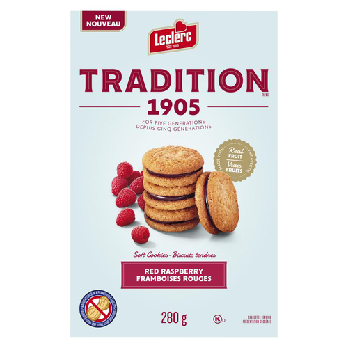 Leclerc Tradition 1905 Soft Cookies Red Raspberry