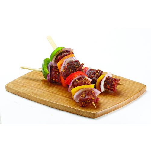 Glazed Beef Kabobs Roasted Garlic & Red Pepper