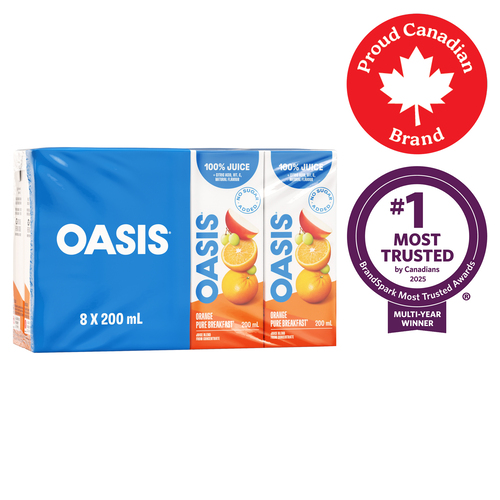 Oasis Juice Orange Pure Breakfast 8 x 200 ml