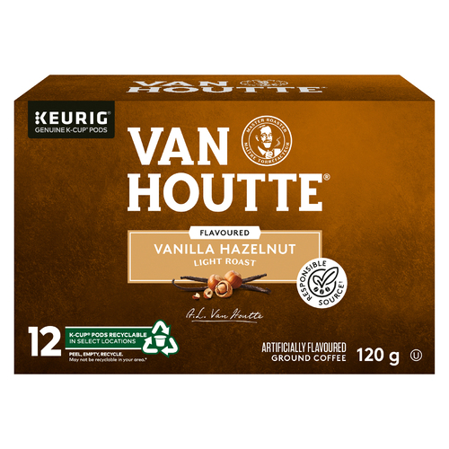 Keurig Van Houtte Vanilla Hazelnut Light Roast K-Cup PODS