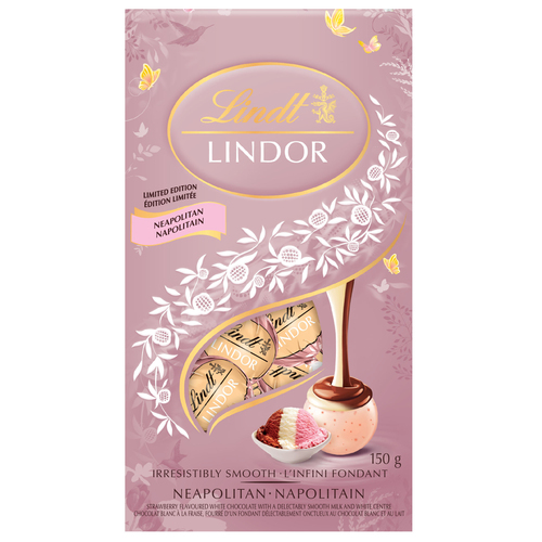 Lindt Lindor Neapolitan Chocolates Bag