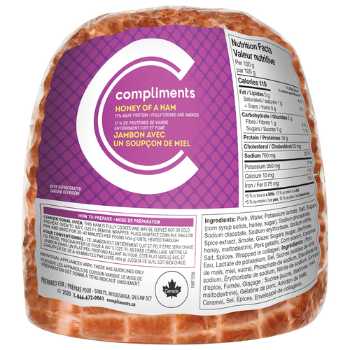 Buy Compliments Quarter Honey Ham | FreshCo