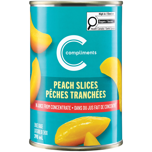 Compliments Canned Slices In Juice From Concentrate Peach