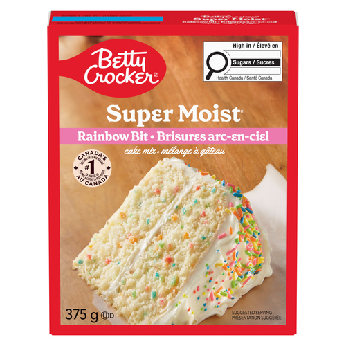 Betty Crocker Super Moist Cake Mix Rainbow Bit 375 g