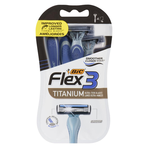 Buy Bic Flex 3 Men's Blue Razor 4 Pack | FreshCo