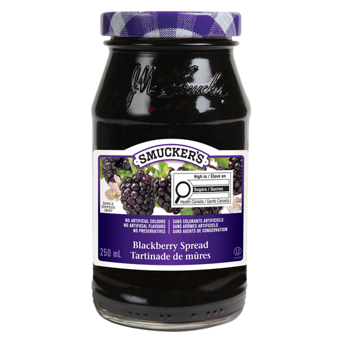 Buy Smucker's Jam Pure Blackberry 250 ml | Sobeys Inc.