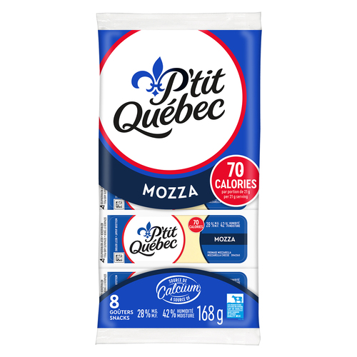 Buy P'tit Québec Snack Cheese Mozzarella 8 Pack 168 g | IGA