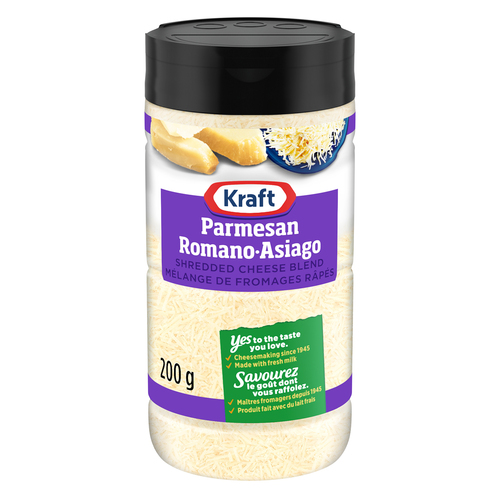 Kraft Shredded Cheese Blend Parmesan Romano-Asiago