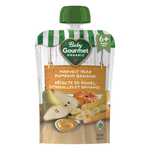 Baby Gourmet Organic Puree Harvest Pear Pumpkin Banana