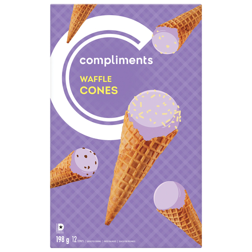 Buy Compliments Ice Cream Cones Waffle 12 Pack | Safeway Canada