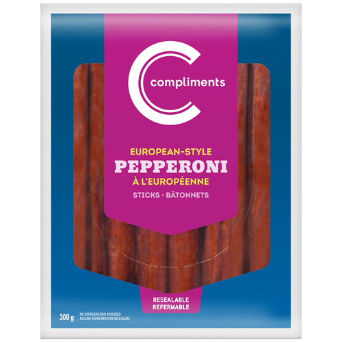 Compliments Pepperoni Sticks European-Style