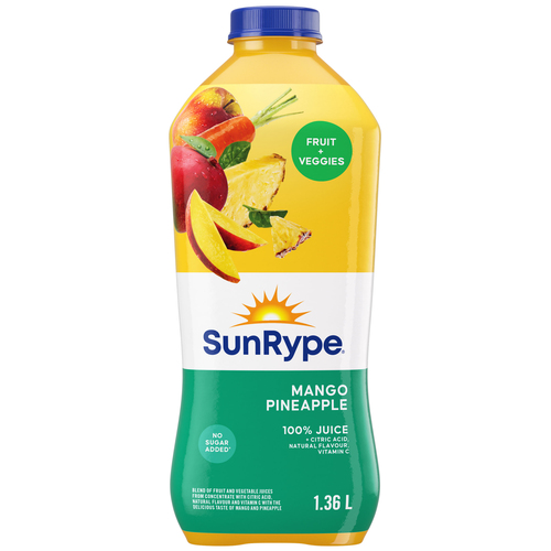 SunRype Fruit Plus Juice Veggies Mango Pineapple