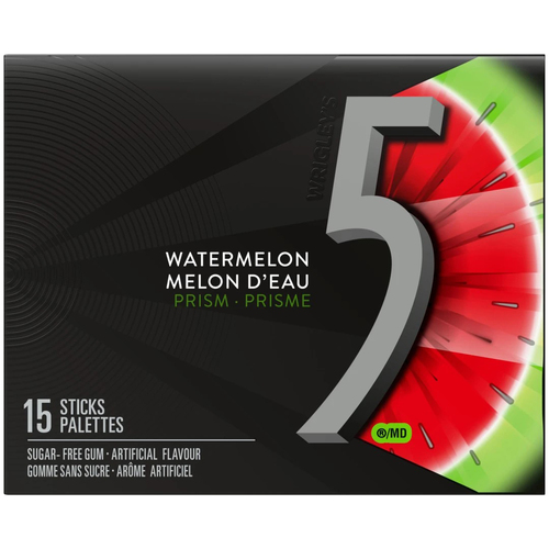 5 Chewing Gum Sugar Free Watermelon-Prism