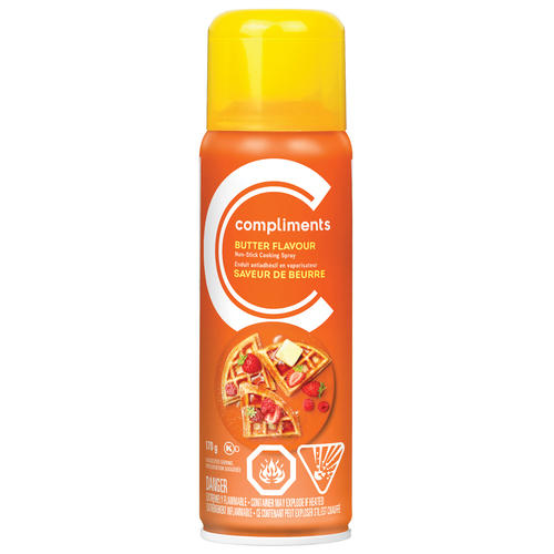 Compliments Cooking Spray Butter Flavour
