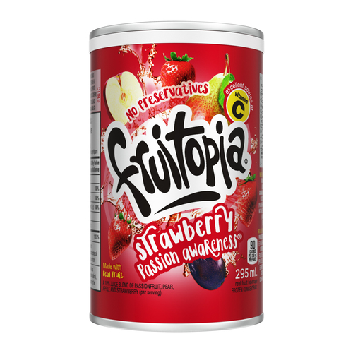 Buy Fruitopia Frozen Beverage Strawberry Passion Awareness 295 ml