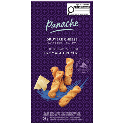 Panache Swiss Pastry Twists Gruyere Cheese