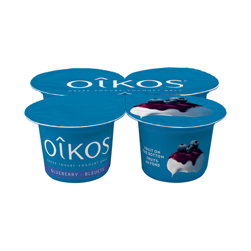 Oikos Fat-Free 0% Greek Yogurt Fruit On The Bottom Cherry Flavour