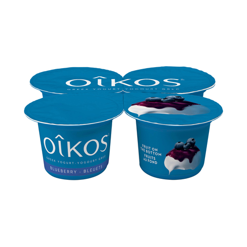 Oikos Fat-Free 0% Greek Yogurt Fruit On The Bottom Cherry Flavour