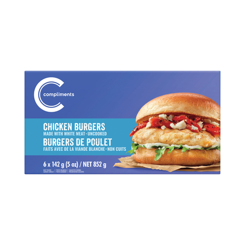 Compliments Balance Frozen Chicken Burgers Extra Lean