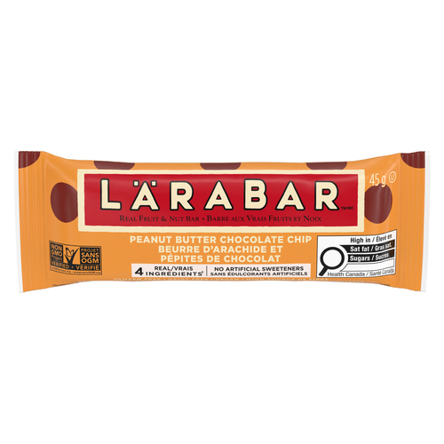 Larabar Lärabar Gluten-Free Energy Bar Fruit & Nut Peanut Butter Chocolate Chip