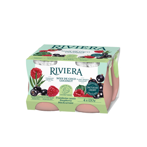 Riviera Vegan Delight Coconut Milk Raspberry And Blackcurrant