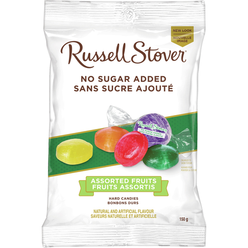 Russell Stover No Sugar Added Hard Candy Bag Assorted Fruit