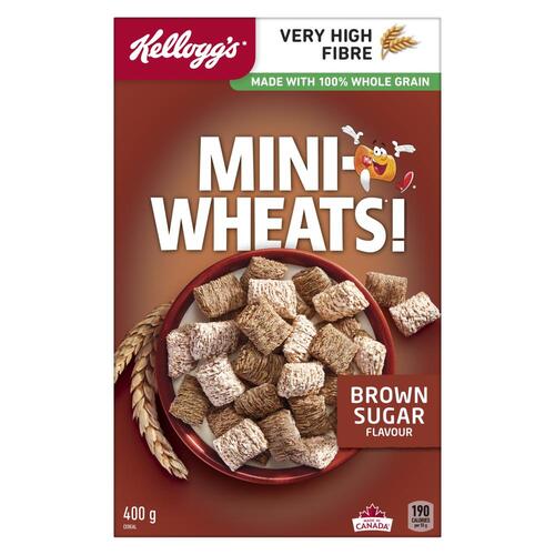 Kellogg's Mini Wheats Cereal Brown Sugar