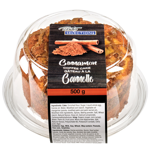 Tasty Selections Coffee Cake Cinnamon