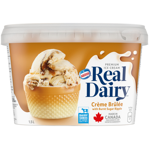 REAL DAIRY Crème Brûlée Premium Ice Cream