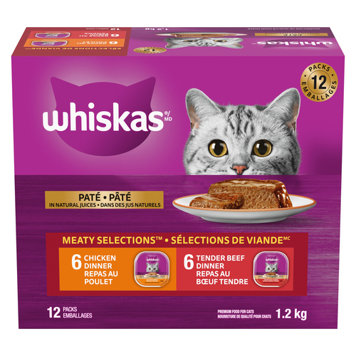 Whiskas Wet Cat Food Meaty Selections Adult Paté