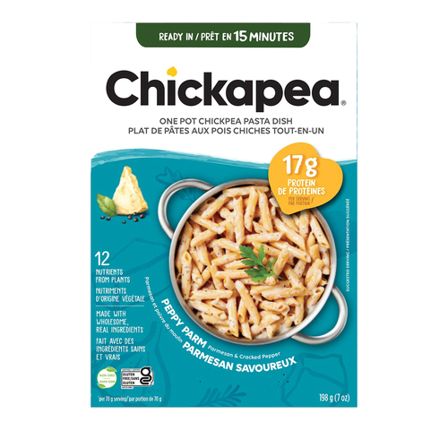Chickapea All in One Pot Pasta Parmesan And Cracked Pepper