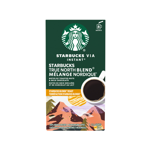 Starbucks Via Instant True North Blend Coffee Blonde Roast Packets