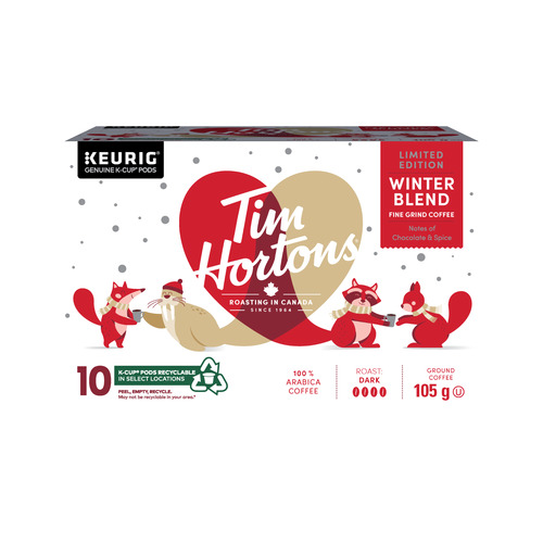 Buy Tim Hortons Coffee Pods Winter Blend K-Cups 10 EA Safeway Canada
