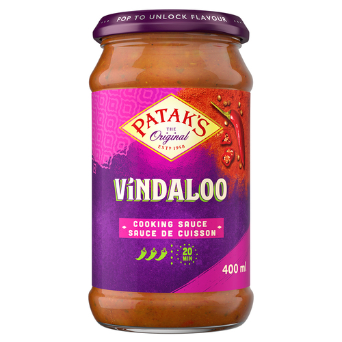 Pataks Vindaloo Cooking Sauce