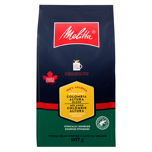 Melitta Colombia Altura Blend Whole Bean Coffee