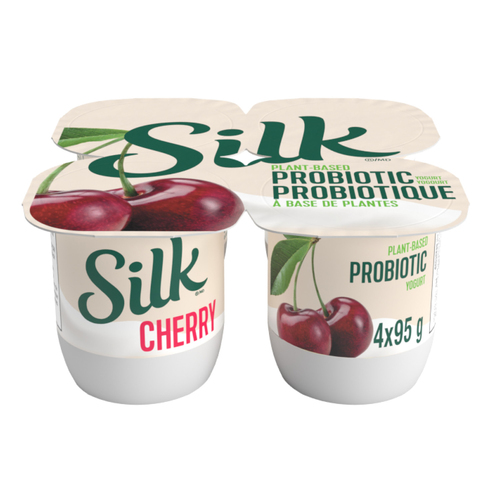 Silk Plant-Based Probiotics Yogurt Cherry Smooth