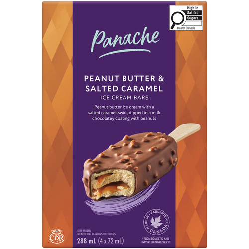 Panache Ice Cream Bar Salted Caramel Peanut Butter