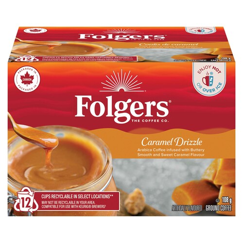 Folgers Caramel Drizzle Coffee Pods